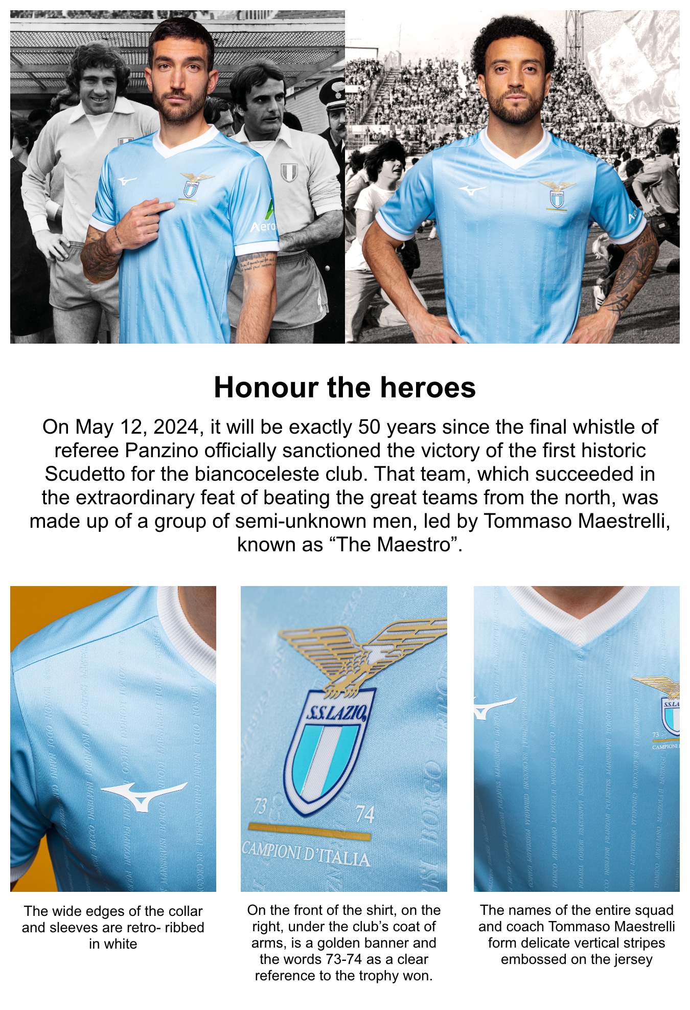 S.S. Lazio ユニフォーム L S. S. Lazio Mizuno Special Edition Jersey - Boxed